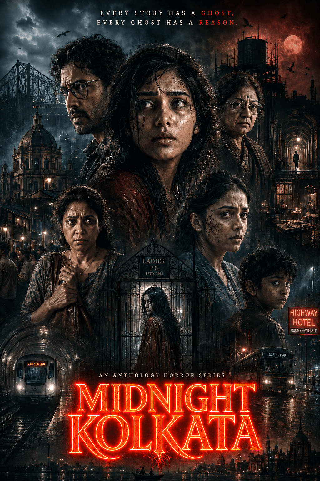 Midnight Kolkata poster — Amalgam Studio